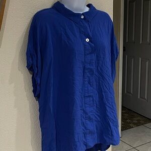 Ava & Viv Royal Blue Button-Down Shirt